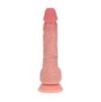 Gode Réaliste Vibrant Va-et-Vient Double Densité avec Testicules – 17,8 cm – Chair