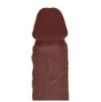 Gode Réaliste Vibrant Va-et-Vient Double Densité avec Testicules – 20,3 cm – Marron Gode Réaliste Vibrant Va-et-Vient Double Densité avec Testicules – 20,3 cm – Marron