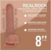 Gode Réaliste Vibrant Va-et-Vient Double Densité avec Testicules – 20,3 cm – Beige Gode Réaliste Vibrant Va-et-Vient Double Densité avec Testicules – 20,3 cm – Beige