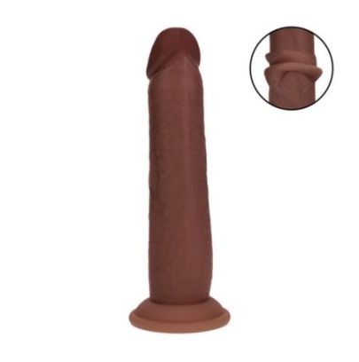 Gode Réaliste Double Densité à Peau Coulissante – 20