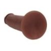 Gode Réaliste Double Densité à Peau réaliste – 20,5 cm – Marron