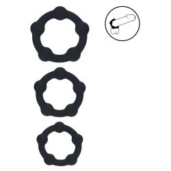 Lot de 3 Cockrings BeadCock Levelz