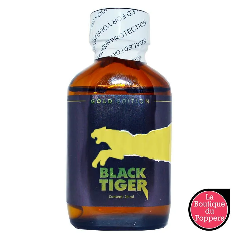 Poppers Black Tiger Gold Edition 24ml Pentyle pas cher