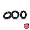 Lot de 3 cockrings Willy Rings Noir Lot de 3 cockrings Willy Rings Noir
