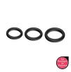Lot de 3 cockring Silicone Set Ring Noirs Lot de 3 cockring Silicone Set Ring Noirs
