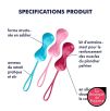 Kit de 3 boules de geisha - 3.4 cm Satisfyer Kit de 3 boules de geisha - 3.4 cm Satisfyer