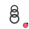 Lot de 3 cockrings Silicone Sono n°25 Gris Lot de 3 cockrings Silicone Sono n°25 Gris