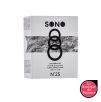 Lot de 3 cockrings Silicone Sono n°25 Gris Lot de 3 cockrings Silicone Sono n°25 Gris