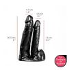 Double Golde Dildorama Noir 18x4cm Double Golde Dildorama Noir 18x4cm