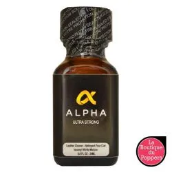 Poppers Alpha Ultra Strong Black Label Amyl 24ml pas cher