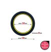Cockring silicone Beast Ring 36mm Noir-Jaune Cockring silicone Beast Ring 36mm Noir-Jaune