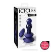 Plug en verre vibrant Icicles N°83 - 9 x 3.6 cm Plug en verre vibrant Icicles N°83 - 9 x 3.6 cm