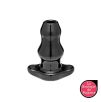 Double Tunnel Plug Noir Medium 9.5 x5.2 cm Double Tunnel Plug Noir Medium 9.5 x5.2 cm