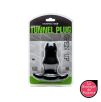 Double Tunnel Plug Noir Medium 9.5 x5.2 cm Double Tunnel Plug Noir Medium 9.5 x5.2 cm