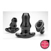 Double Tunnel Plug Noir Medium 9.5 x5.2 cm Double Tunnel Plug Noir Medium 9.5 x5.2 cm