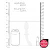 Plug en verre Doubler Blanc 18 x 3cm Plug en verre Doubler Blanc 18 x 3cm
