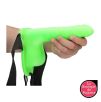 Gode Ceinture Creux Phosphorescent Nervuré - 20 cm Gode Ceinture Creux Phosphorescent Nervuré - 20 cm