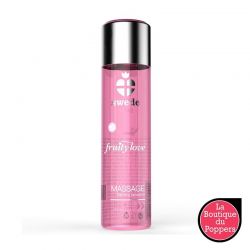 Lotion de Massage Saveur Fraise Vin Pétillant - 120 ml