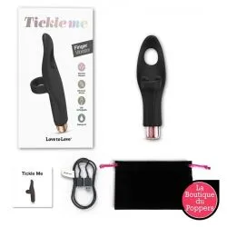 Stimulateur de clitoris Tickle Me Love to Love Noir