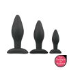 Kit de 3 plugs silicone Rocket Noirs Kit de 3 plugs silicone Rocket Noirs