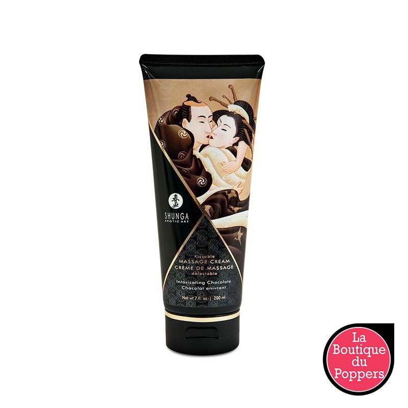 Crème de massage Comestible CHOCOLAT Enivrant - 200ml pas cher