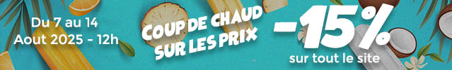 Coup de chaud sur les prix : 15% de remise sur TOUT