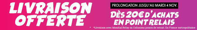 Livraison en point relais offerte